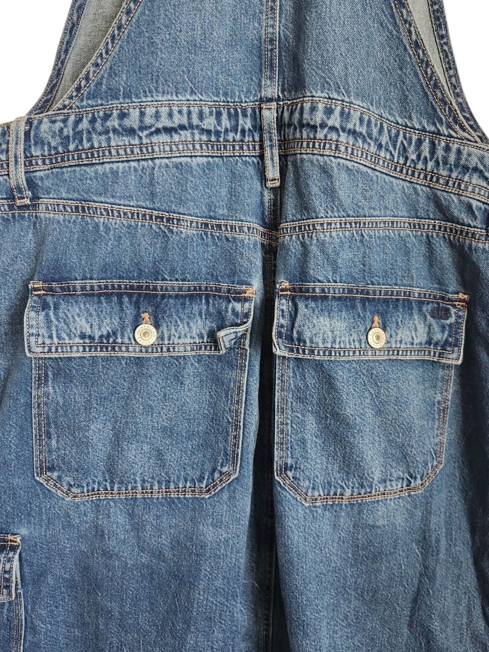 American Eagle Outfitters Blue Denim Women's Overalls Dress - Picture 4 of 7